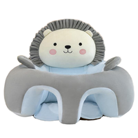Kleinkind-Sicherheitssitz tierförmiger Bodensitz Lernen Sie sitzen Sofa Stützstuhl Baby-Sofa Plüsch-Babykissen Anti-Überroll-Brett