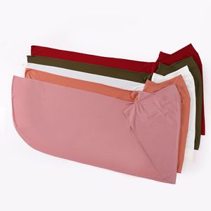 Hijab instantané tendance pour femme, pratique, en chanvre, uni, brillant, extensible, doux, de qualité supérieure, à une boucle, style malaisien, idéal pour mariage - Product Image 3