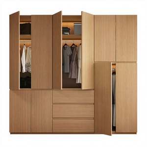 Ensemble de placard de chambre à coucher moderne, autoportant, simple, en bois, meubles de maison, taille personnalisée, grande capacité, villa, salle de sport - Product Image 3