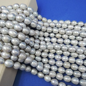 18 pollici 45 cm <span class=keywords><strong>collana</strong></span> di perle 100% naturale di colore grigio <span class=keywords><strong>perla</strong></span> d'acqua dolce - Product Image 6