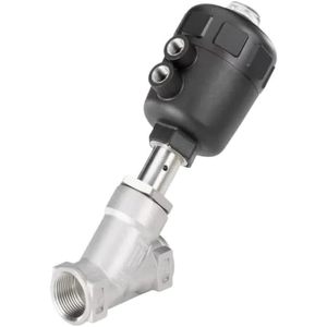 Vanne à siège incliné en acier inoxydable Keyaye 2 1/2 pouces NPT pour l'eau, vanne marche/arrêt pour usage industriel - Product Image 1