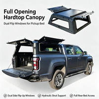 MASSAIT Hardtop en aluminium pour benne de pick-up 4x4, compatible Toyota Hilux Revo Gun125 (2005-2014)