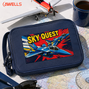 Écusson tissé personnalisé AWELLS avec logo d'aviation Sky Quest pour vestes de pilote et accessoires d'aventure - Product Image 6
