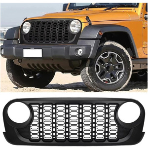 Rejilla Delantera de ABS de Alta Resistencia para <span class=keywords><strong>Jeep</strong></span> Wrangler JL JLU <span class=keywords><strong>Rubicon</strong></span> Sahara Sport 2018-2024, Reemplazo de Rejilla, Fabricante y Proveedor - Product Image 1