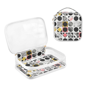 Grande trousse de toilette transparente en PVC, imperméable, à prix abordable, avec fermeture éclair, pour cosmétiques et articles de voyage - Product Image 3