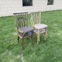 Chaise en résine Willow empilable, imperméable, écologique, durable, pour l'extérieur, la villa, le jardin, le parc, avec grain de bois, vente en gros
