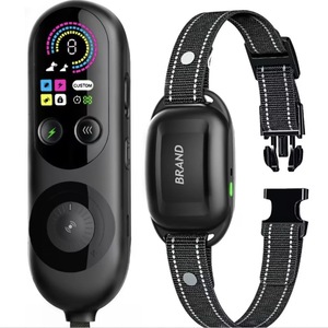 새로운 1000m 범위 IP67 방수 고리 전기 개 충격 훈련 고리 시계 스타일 원격 애완 동물 목걸이 훈련 개 - Product Image 6
