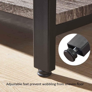 Librería de Madera de Diseño Industrial Moderno <span class=keywords><strong>Chicon</strong></span> de 2 Niveles con Estructura de Hierro y Escalera para Almacenamiento en la Sala de Estar - Product Image 5