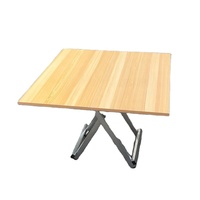 Ensemble de table et chaises rondes en bois modernes, pliables et portables, pour une utilisation à la maison et en extérieur, durable et écologique