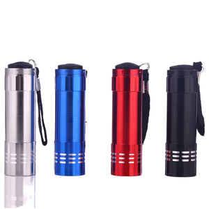 Портативный мини 9 светодиодный тактический фонарик супер яркий алюминиевый корпус карманный фонарик мощный маленький светильник - Product Image 2