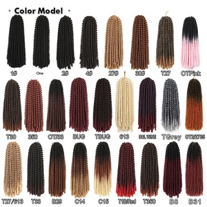Cheveux exotiques africains Sharopul Spring Twist, longueur 12 pouces, 100 grammes, boucles rebondissantes, ligne de cheveux naturelle, densité 100%, pour <span class=keywords><strong>tresses</strong></span> Yanky Twist - Product Image 1