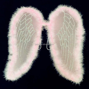 Carnival Party Dress up <strong>Accessories</strong> White Feather <strong>Angel</strong> wings for Kids fairy wings for Girl - Product Image 3