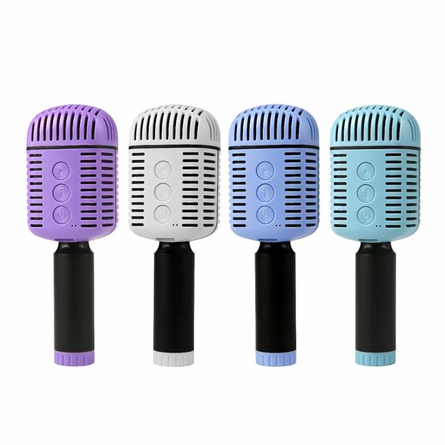 NEW MC873 Karaoke Microphone for Kids Wireless Blue Tooth Microphone with LED Lights Portable Handheld Mic Speaker Kids