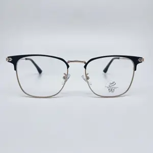 Customized Wholesale METAL BROW LINE Men Designer Decoration Frames Optical Glasses Eyewear Eye Frame Optical Glasses