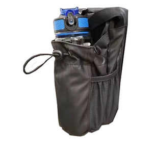 Logo personnalisé bandoulière porte-bouteille d'eau sac de sport en polyester imperméable avec fermeture éclair magnétique pour les sports de plein air - Product Image 1