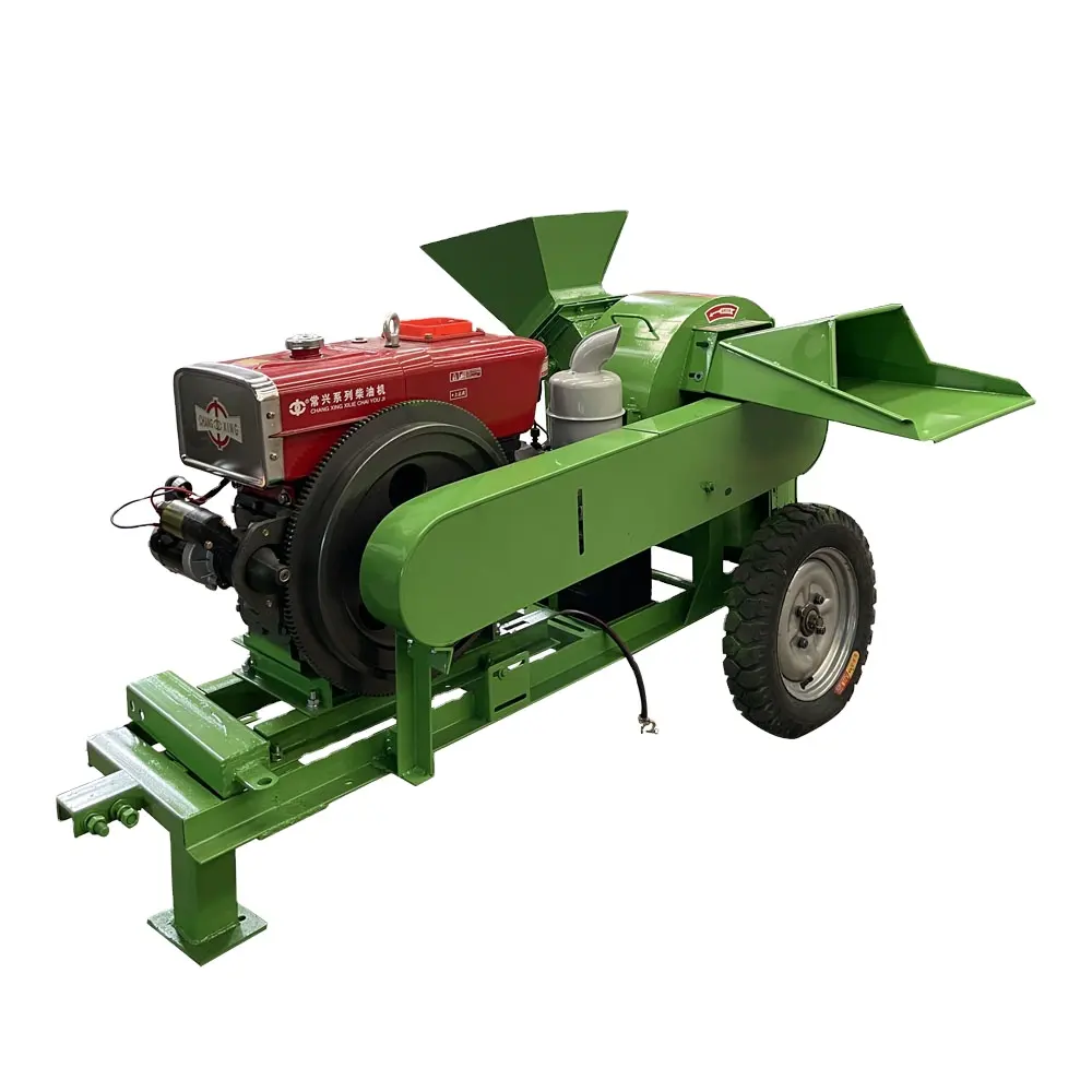 2023 New tree chipper 6 Inch 8 Inch 10 Inch Large Mobile wood chipper mulch machine for sale