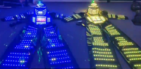 Nouveautés : Ensemble de costumes de cosplay Predator robot LED de haute qualité pour performance sur échasses, idéal pour fêtes d'anniversaire, boîtes de nuit et spectacles sur scène