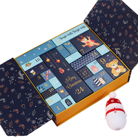 Boîtes de calendrier de l'avent en carton gris écologique, 12 pièces, très demandées, pour bijoux, montres, lunettes, cosmétiques, snacks, usage professionnel