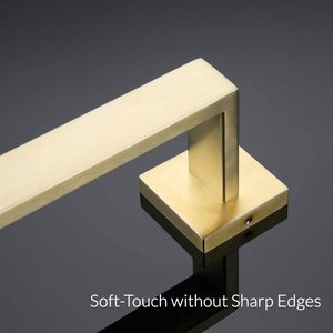 <span class=keywords><strong>Toallero</strong></span> de Pared Moderno para Baño, de <span class=keywords><strong>Acero</strong></span> <span class=keywords><strong>Inoxidable</strong></span>, Acabado Dorado Cepillado, para Hotel - Product Image 5