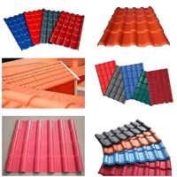 Tuile de toit en PVC-U résistante à la chaleur, durable, épaissie, anti-UV, ignifuge, design traditionnel pour appartement, école, hôtel, ferme