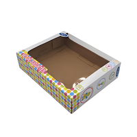 Boîte cadeau personnalisée pour jouets d'enfants avec personnage de dessin animé imprimé, logo en relief, revêtement UV, boîte d'emballage de jouets imprimée en couleur