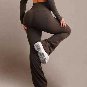Custom High Stretch Long Girl Gym Wear Tweedelige Yoga Workout Sets Voor Vrouwen Solide Patroon Ademend Plus Size Xs Xl - Product Image 6
