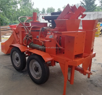 Petite machine mobile de fabrication de briques en terre-ciment M7MI hydraulique super avec bétonnière autochargeante
