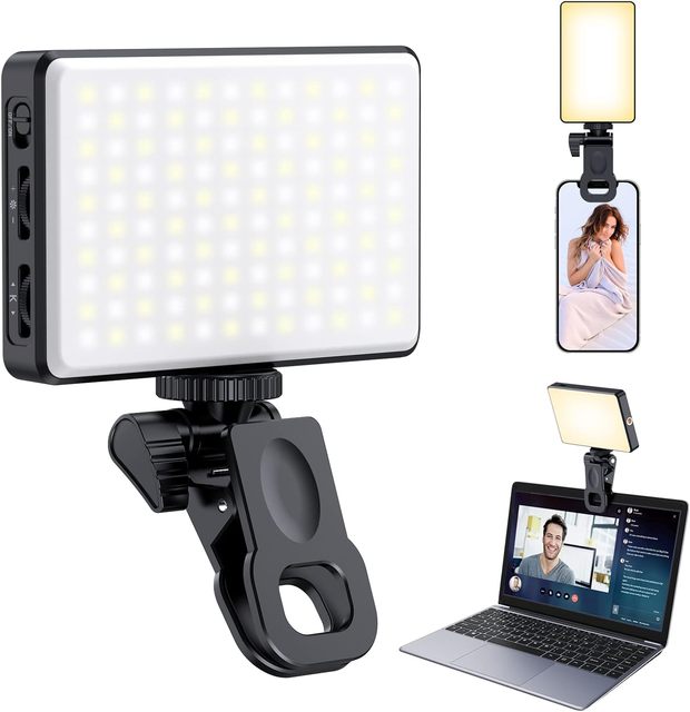 Portable Mobile Phone Selfie Fill Light Clip Type-C Rechargeable Led Fill Lighting for Smart Phone Tiktok Video Makeup