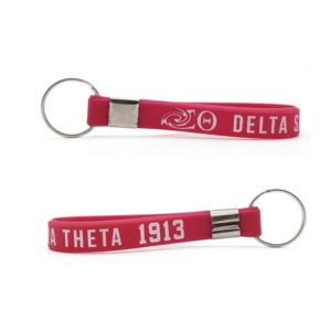 <span class=keywords><strong>2025</strong></span> xu hướng chữ Hy Lạp DST Silicone Móc Chìa Khóa Vòng đeo tay cao su silicon vòng chìa khóa - Product Image 3