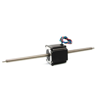 Haute précision 42 57 86mm Nema11 17 23 34 moteur pas à pas Double Guide vis à billes Module linéaire hybride CNC coulissant T