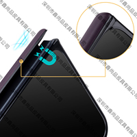 Étui en cuir Crazy Horse pour iPhone Duo, coque de téléphone pliable avec protection de charnière, support rotatif à 360°, usine OEM ODM