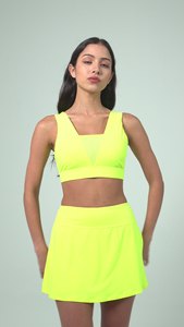 Vêtements de sport d'été pour femmes solide Yoga <span class=keywords><strong>Tennis</strong></span> costume respirant Spandex/Polyester taille haute minceur Figure-étreinte XXL - Product Image 5