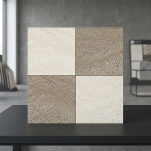 Carreaux de sol en céramique effet pierre de rivière, 12x12 pouces, brillants, émaillés, design numérique rustique - Product Image 3