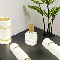 Emballage cosmétique écologique en tube de papier blanc, boîte cadeau ronde, logo personnalisé, étui pour flacon de parfum
