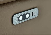 Canapé sectionnel inclinable électrique trois places en cuir pleine fleur avec dossier multi-angles et port de charge USB pour home cinéma