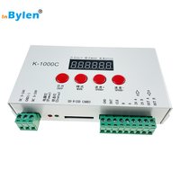 K-1000C Offre Spéciale avec carte SD DC5-24V 2048 Pixels Adressable LED DMX 512 Adressable Led Strip Contrôleur programmable