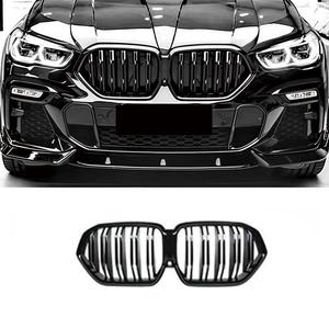 Rejilla frontal negra para BMW X6 G06, de barra simple o doble, con malla de ventilación para mejora o actualización. - Product Image 2