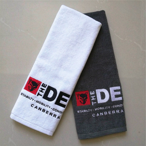 Serviettes de sport HAILAN écologiques, personnalisées avec logo, 100% coton, couleur unie, broderie, séchage rapide, absorbantes, hypoallergéniques - Product Image 4