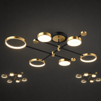 Lustre suspendu nordique en fer et acrylique, design minimaliste moderne et créatif, lampes de plafond LED pour salon, chambre à coucher, bureau, salle à manger