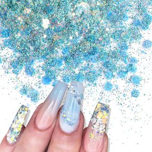 Poudre à tremper pour ongles en acrylique pailletée de qualité supérieure, 10 couleurs, pigment polymère pour la sculpture, fournitures pour l'art des ongles - Product Image 4