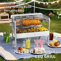 Barbecue portable à gaz pour poulet, cochon et agneau, rôtissoire d'extérieur, modèle 2026, vente chaude, idéal pour la cour et le jardin