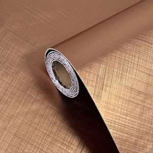 <span class=keywords><strong>Film</strong></span> décoratif métallisé PVC brossé or rose moderne pour surfaces intérieures d'hôtels et d'ascenseurs - Product Image 1