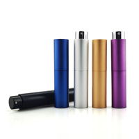 8 ml rechargeable violet testeur réutilisable Twist Up tendance en aluminium voyage Cologne parfum atomiseur premium parfum bouteille