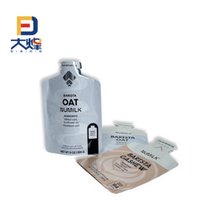 DF personalizado alta barrera en forma de colorido <span class=keywords><strong>barista</strong></span> OAT <span class=keywords><strong>leche</strong></span> líquida PA nylon bolsa de pie - Product Image 1