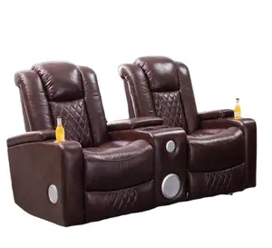 新风格豪华电源家庭影院躺椅智能沙发与轻触摸功能酷 Cupholder