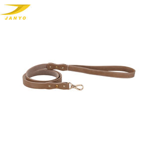 JANYO最新デザイン手作りソフトビーガンレザー犬の首輪とリーシュセット - Product Image 3