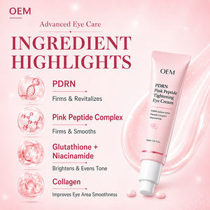 Suero de <span class=keywords><strong>Ojos</strong></span> con Péptidos Rosados al por Mayor, PDRN, Niacinamida, Iluminador, Antienvejecimiento, Reduce Bolsas, Suavizante, 30 ml, Cuidado Facial - Product Image 3