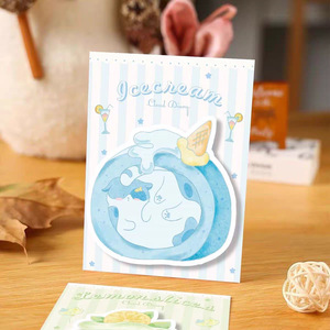 Dessert Cat Die-cut Large Size Sticky <b>Notes</b> Ins Creative Cute Adhesive Memo Pads For Message And <b>Note</b> Taking - Product Image 3