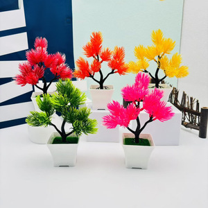 Simulation d'arbre bonsaï <span class=keywords><strong>petit</strong></span> écureuil <span class=keywords><strong>en</strong></span> soie et plastique, plante verte <span class=keywords><strong>en</strong></span> pot pour décoration intérieure de hôtel et salon, <span class=keywords><strong>aménagement</strong></span> de <span class=keywords><strong>jardin</strong></span> - Product Image 1