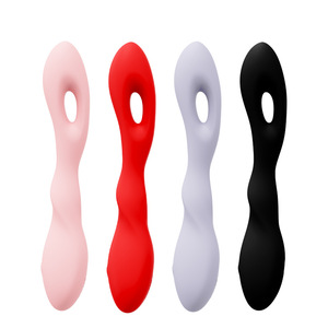 Adult <b>Vibrator</b> Waterproof Silent USB <b>Rechargeable</b> Pink Red Purple Black Color Options For Stimulation - Product Image 1